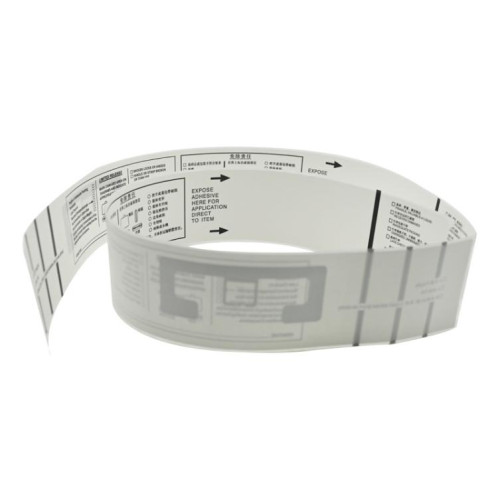 Étiquettes pour bagages avec puce Monza R6-P, étiquettes RFID UHF, incrustation sèche, dimensions : 50 x 500 mm SR96011930-06